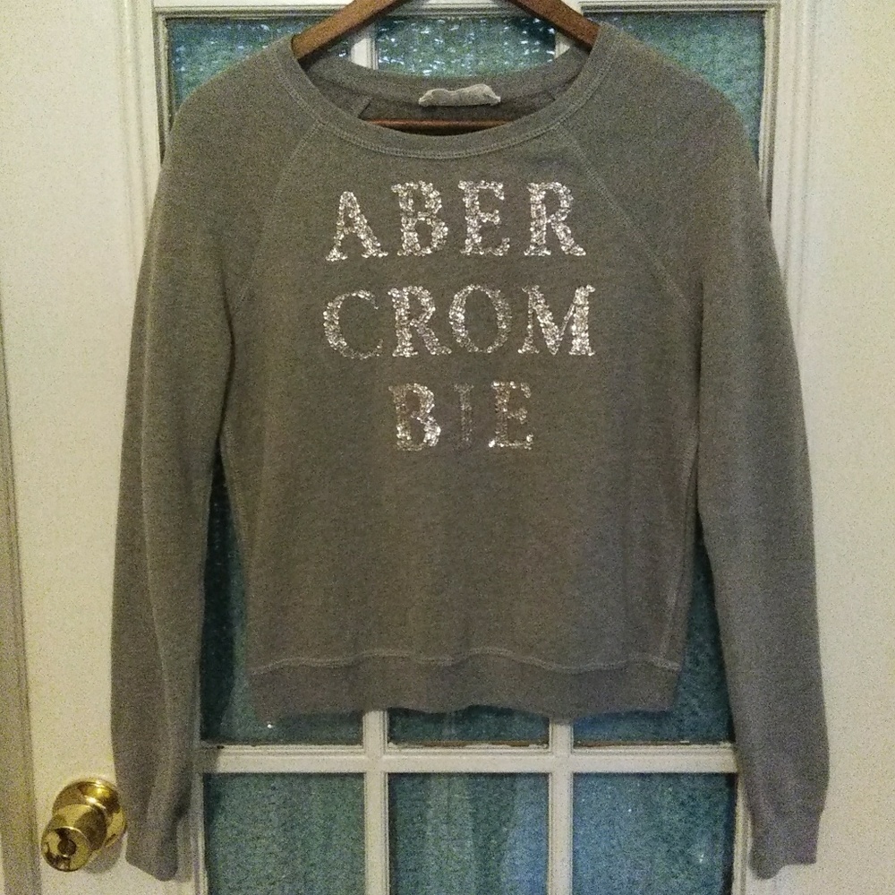 Abercrombie and Fitch gray sweatshirt size small